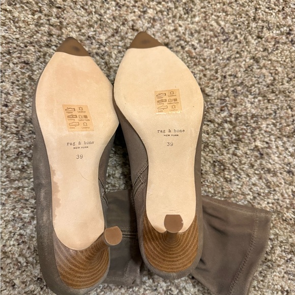 Rag & Bone Brea Suede Boot Camel Suede Size 39 - Picture 2 of 3